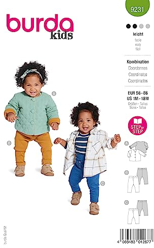 Burda Schnittmuster, 9231, Kombination [Kinder, Gr. 56-86], Level 2 leicht
