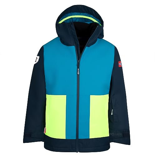 Trollkids Kids Rauland Jacket 164, Vivid Blue/Night Sky
