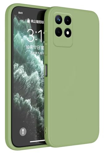 HAFFAN Funda de Silicona TPU Compatible con Realme 8i / Realme Narzo 50 (4G) (6.6), Carcasa Protectora para Teléfono Móvil - Verde Matcha