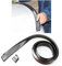 Auto Heckspoiler Dachlippe Kit, Kohlefaser 3D Gummi Kofferraum Spoiler Trim Strip Cool Auto Dekoration, Universal Stanzfrei Fahrzeug Außen Zubehör Aufkleber (Kohlefaser Schwarz)