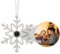 Custom Photo Ornament for Christmas Tree Personalised Decoration with Picture Inside Hanging Snowflake Projection Pendant 2024 New Home Decor for Xmas Party Memorial Gifts for Family