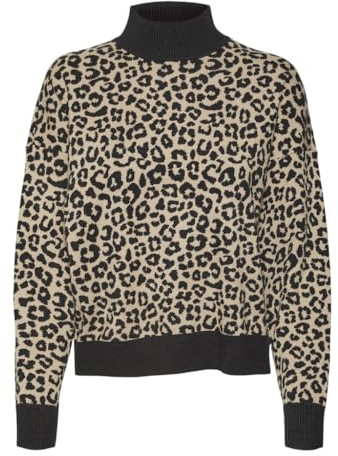 VERO MODA Damen Vmaria Art Batwing Highneck Pullover Ga Strickpullover