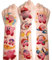 Niedlich Kirby Tattoo Set für Kinder - 96+ Jungen Mädchen Kindertattoos, Hautfreundlich Aufkleber, Cartoon Stickers für Kindergeburtstag Mitgebsel Party Gastgeschenke