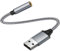 talNite Adaptador de Audio USB a Jack 3,5 mm Tarjeta de Sonido Externa Convertidor Estéreo Auxiliar Soporta 24bit 96KHz, Compatible con Auriculares, Switch, PC, Portátiles, Linux, PS4/5