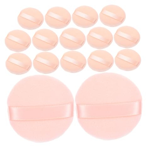 16 Stück Rosa Baumwoll Puderquasten für Loses Puder