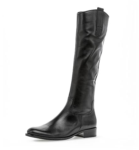 Gabor Damen Klassische Stiefel, Frauen Stiefel,uebergangsstiefel,uebergangsschuhe,lederstiefel,langschaftstiefel,Boots,schwarz,38 EU / 5 UK