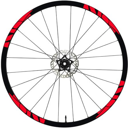 DualColorStampe Felgenaufkleber für Fahrrad, 26 Zoll – 27,5 Zoll – 28 – 29 Zoll (66 – 61 cm) Rad MTB BDC Aufkleber Felgen für Mountain Bike Code B0193 (fluoreszierendes Rot, 27,5 Zoll)
