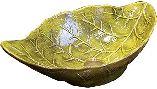 Vasque à Poser, Vasque de Salle de Bain Vasque d'art d'hôtel de Luxe Vasque de vanité Vasque de Salle de Bain Vasque à Poser d'art rétro créatif Vasque à Poser(Light Green)