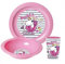 Set de 3 pièces petit déjeuner enfant bol verre assiette - Licorne