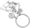 Amosfun Nähwerkzeuge Schlüsselbund Nähen Taschenanhänger Kreativer Schlüsselhalter Modischer Schlüsselhalter Schmuck Nähen Kreativer Schlüsselanhänger Legierung Silver