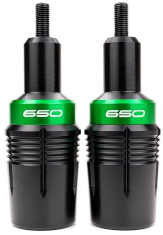 MOWOK Tamponi Paratelaio Protezione del Anticaduta Moto Accessori per Kawasaki Ninja 650 Z650 Z650RS 2017-2024 2023 Z650 RS Z 650 2025 Protezioni del Telaio (Verde)