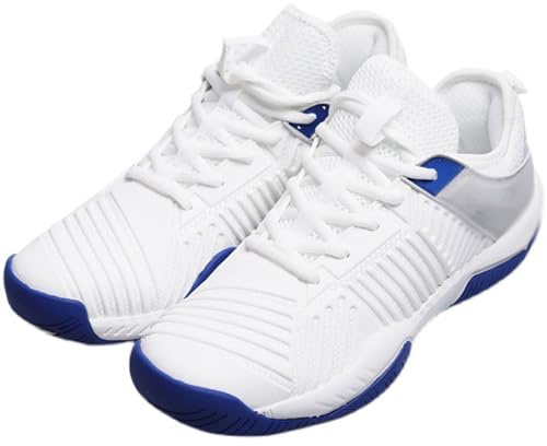 RJPzidK Chaussures D'escrime Hommes Femmes Entraînement Baskets D'escrime Professionnelles Antidérapantes Respirantes pour L'entraînement de Compétition D'escrime(White,#43)