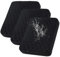 SHANNA Stretch Sofabezug rutschfest Sitzkissen Bezug: 3 Stück Moderne Bedruckte Couchkissenbezüge Wasserdichter Patio-Kissen Super Weiche Couchkissenbezüge Geeignet für Sofasitzbezug (Schwarz)