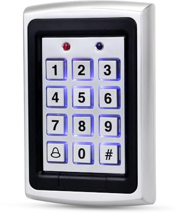 Close range digital keypad for access control system, indoor security access control, 1000 users, backlit keypad, RFID 125KHz, suitable for apartments, villas, company warehouses, garages