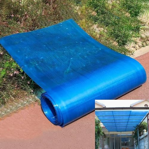 Polycarbonat-Kunststoffplatte, 1 mm dick, leicht zu biegen und zu schneiden, UV-Schutz, transparent, regendicht, für Gewächshaus-Dachabdeckung, Gartenarbeit und Landwirtschaft