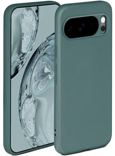 ONEFLOW Soft Case für Google Pixel 10 Pro Hülle aus Silikon mit Kameraschutz, Silikonhülle mit erhöhtem Schutz fürs Display, Backcover Schutzhülle, weiche Handyhülle, Petrol