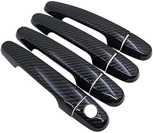 BEYEPZNZCK Exterior Door Handle Carbon Fiber Car Door Handle Cover Protector for Toyota Aygo MK2 20152019