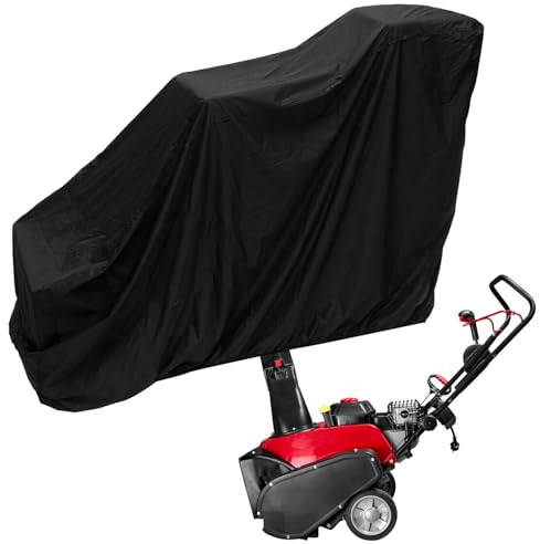 Abdeckung Für Schneefräse – Robuster Schutz, 210D-Stoffmaterial, Wetterbeständige Aufbewahrung Im Freien | Zuverlässiger Geräteschutz Für Den Hinterhof, Die Garage, Terrasse, Die Einfahrt, Den Gar