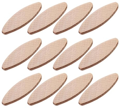 CLISPEED Joining Biscuits Expands with Water-Based Glues Beech Wood for Tenon Machine 100pcs Solid Wood Connection Boards to Maximize Joint Strength Suitable for Composite Board