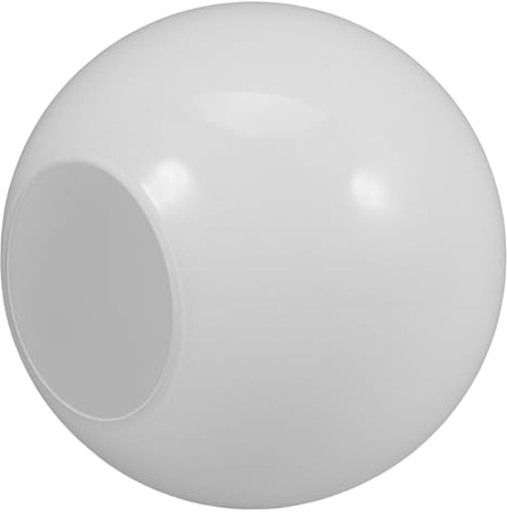 ibasenice Paralume in Vetro Bianco a Sfera, Ricambio E27 per Lampada da Soffitto, Design Elegante e Resistente All'usura, Boccia per Lampione Esterno
