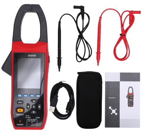 Ailgely RMS Oscilloscope Clamp Meter with 20,000-Count Resolution and 2600mAh Battery for Clear Visibility (UT217B)