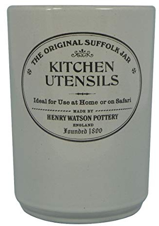 Henry Watson - Utensil Holder - Dove Grey - Made in England - 11 cm x 15 cm - The Original Suffolk Collection.