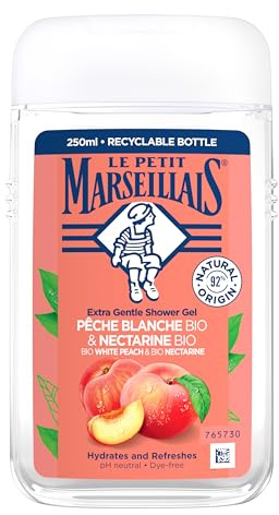 LPM SHGEL PEACH/NECT 250 L411 | Fruchtiges Pflege Duschgel mit 92 % natürlichen Inhaltsstoffen, pH‑hautneutral, vegan