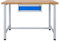 ADB Werkbank 1200x600x840mm Werktisch Packtisch mit 1 Schublade