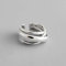 Damen 925 Sterling Silber Ringe Verstellbare,Vintage Mehrlagige Wicklung Unregelmäßige Form Ring Unisex Party Dekoration Halloween Verschleiß Geburtstag Geschenk