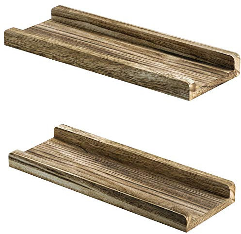 MFXI 2pcs U-Form Schweberegal Belastbarkeit 8 Kg Wandmontierte Regale Wand Deko Wandmontierte Schwebende Regale für Wohnzimmer, Schlafzimmer,Flur