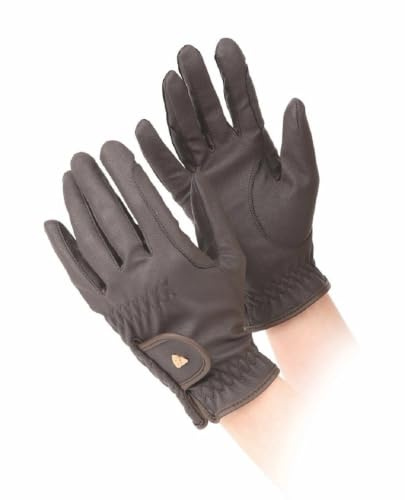Shires Aubrion Arene Riding Gloves - Brown