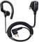 HYS Compatible with Motorola Earpiece, G-Shape, PTT with Mic, 2 Pin Radio Ear Piece, dp1400 cp040 gp300 Hytera Walkie Talkie Headset for security guard bodyguard