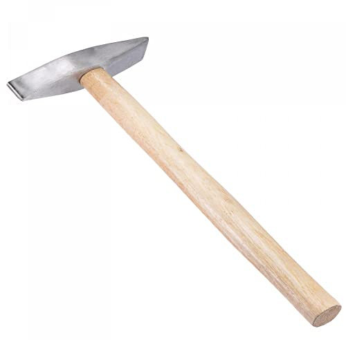 sourcing map 18 Oz Magnetic Tack Hammer Wooden Handle Chipping Hammer with Forged Steel Head Drill Tool Hardwood