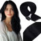 Vivien Bonding Extensions Echthaar Schwarz Vorgeheftet Echthaar Extensions Bongdings Heiße Fusion Keratin Haar 50g 50s 35cm