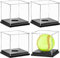 4 Stück Softball Vitrine Kunststoff Softball Halter Ständer Baseball Vitrine Erinnerungsstücke Acryl Box UV geschützt klar Display Cube für Softball Baseball Tennis Ball Sport Ball Aufbewahrung