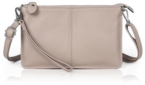 befen Crossbody Bags for Women Leather Wristlet Clutch Wallet Purses Small Envelope Cross Body Shoulder Bag, Ladies Handbags with Shoulder Strap & Wrist Strap