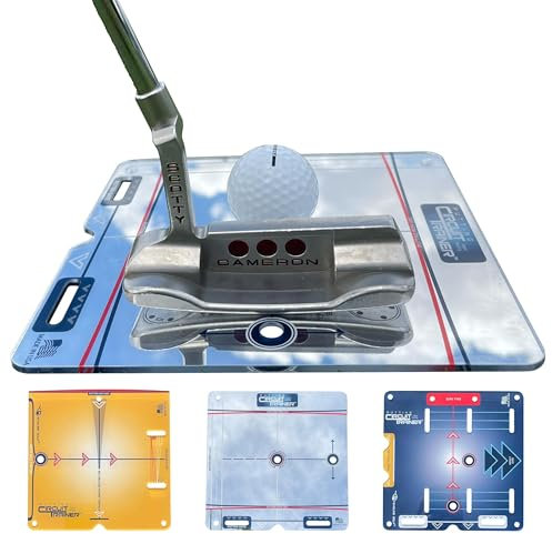EyeLine Golf Putting Mirror, Circuit Trainer, Portable Putting EyeLine Alignment Training Aids with Bag, Indoor-Outdoor Practice, Golf Accessories, for Golf Trainer (All 3 Trainers)