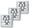3-Pack Hygrometer Thermometer, hoyiours Digital LCD Monitor Humidity Meter Gauge for Humidifiers Dehumidifiers, Indoor Thermometer for Greenhouse, Basement, and Babyroom