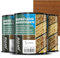 JOVIRA PINTURAS BARNIZ-LASUR Hidrofugante Protector Satinado al Agua. Protege, decora y embellece todo tipo de madera con efecto perlado. (3X750 Mililitros, Roble)