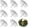 Kerzenhalter Adventskranz 6cm Adventskerzenhalter Metall Kerzenhalter für DIY Kranz Advent Weihnachten Tischdeko 8 Stück Silber
