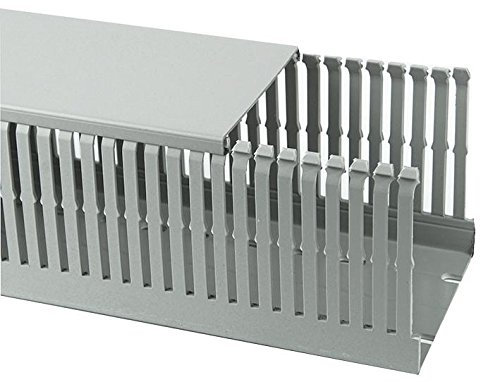 100MM X 100MM X 2M Narrow Slotted TRUNKING PCK 4, Raceway/Duct Accessories, Qty X 4