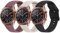 Vancle 3Pack für Samsung Galaxy Watch 3 41mm Armband Damen Herren,Silikon Sport Ersatzarmbänder Uhrenarmband für Samsung Galaxy Watch 3 Armband 41mm(Schwarz/Starlight/Violett)
