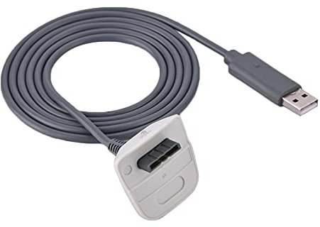 Cavo di Ricarica per Xbox 360, Cavo di Ricarica USB per Controller Wireless da 5 Piedi Compatibile con Controller di Gioco Wireless Microsoft Xbox360/Xbox 360 Slim(Bianco)