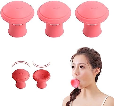 Jaw Trainer Jaw Trainer, Double Chin Remover, Jawline Trainer, Jawline Exerciser and Jaw Training, Trainer for Face, Mouth, Chisel and Improvement of the Jaw Line, Pack of 3