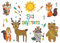 Edition Colibri 10 Einladungskarten zum Geburtstag, Motiv: Waldtiere Indianer spielen / Einladungen zum Kindergeburtstag / in italienischer Sprache (11130)