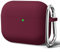 Oakxco für Airpods Pro 2 Hülle Karabiner, Wasserdicht und Stoßfest Silikon Protective Case, Airpods Pro Case Dünn Weiches, Elegant Kawaii Einfarbig Design für Damen Frauen Girl, Weinrot
