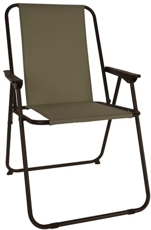 Campingstuhl Faltstuhl Stoff Oxfort Olivegrün Klappstuhl Anglerstuhl Regiestuhl Angelstuhl Metall B 57 x T 48 x H 85 cm