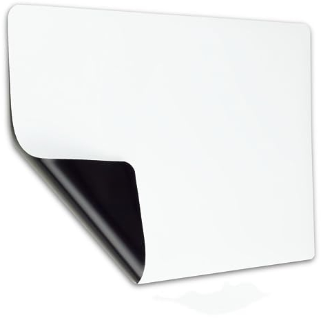 INF Magnetisches Whiteboard für Kühlschrank, To-Do-Liste, Einkaufsliste oder als Zeichenbrett Magnetische Schreibtafel 21 x 29,7 x 0,5 cm