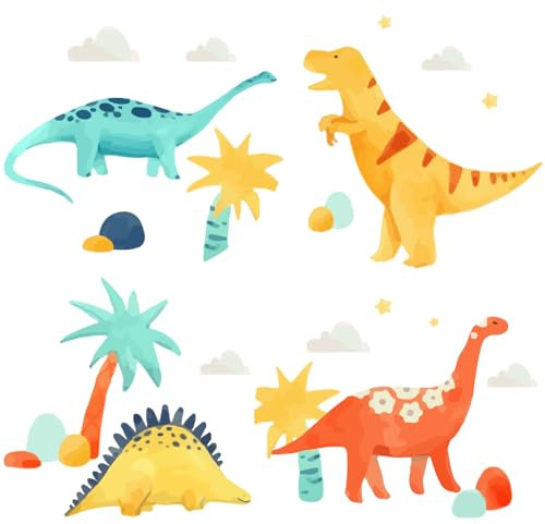 GORGECRAFT Dinosaurier-Fensteraufkleber Wasserdicht Tierbaum-Fensteraufkleber PVC-Warnfolie Badezimmer Küche Schiebetür Glas Antikollisionsfolie Zum Verhindern von Vögeln Streiks Heimdekoration