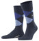 Burlington Herren Socken Edinburgh M SO Wolle gemustert 1 Paar, Blau (Dark Blue Melange 6688) neu - umweltfreundlich, 40-46
